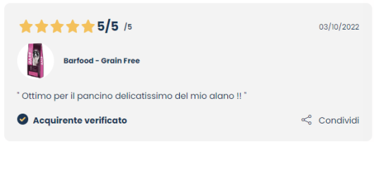 recensione barfood dai nostri clienti